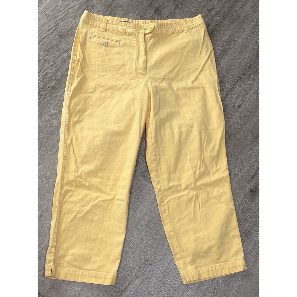 Liz Claiborne Light Yellow Cropped Pants